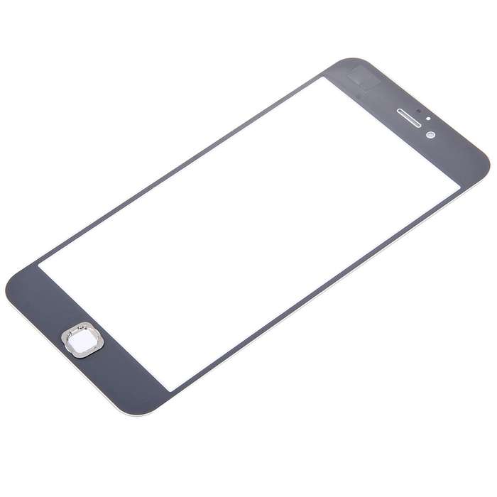 3 in 1 for iPhone 6s Plus (Front Screen Outer Glass Lens + Front Housing LCD Frame + Home Button)(Si