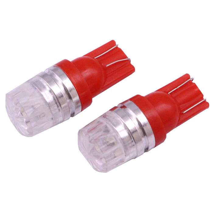 2 PCS T10 1.5W 60LM 1 LED White COB LED Brake Light for Vehicles, DC12V(White)