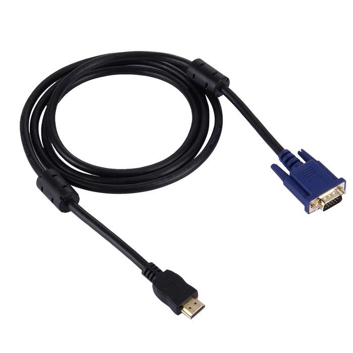 HDMI Male to VGA Male 15PIN Video Cable(Black)