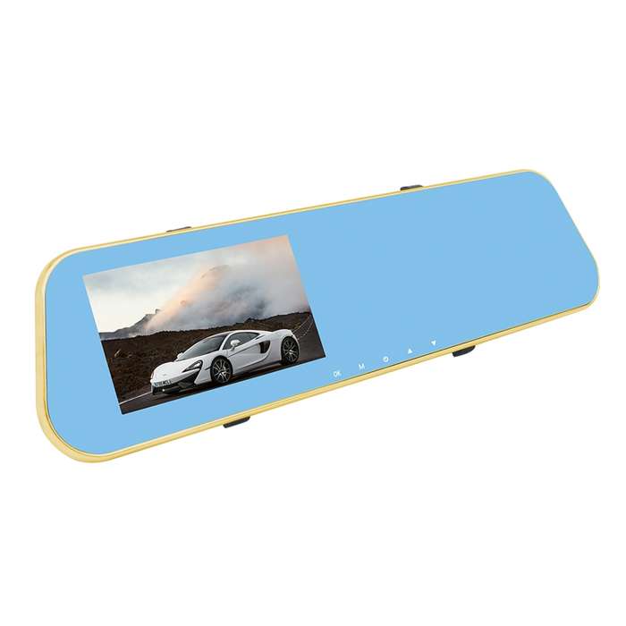 Full HD 1080P 4.3 inch Screen Display Dual Camera Vehicle DVR, 140 Degree Wide Angle Viewing, Suppor