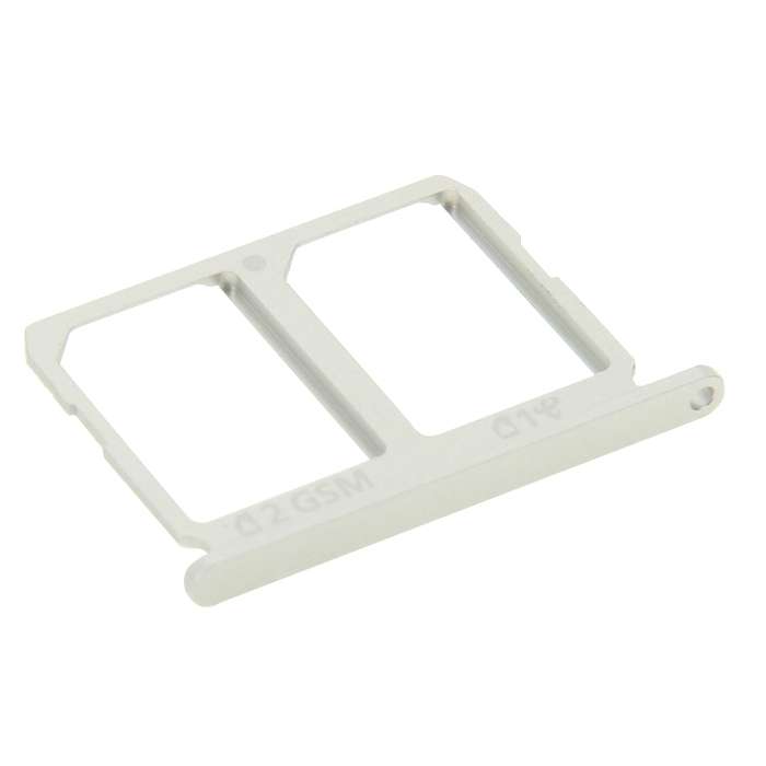 For Galaxy S6 2 SIM Card Tray (Silver)
