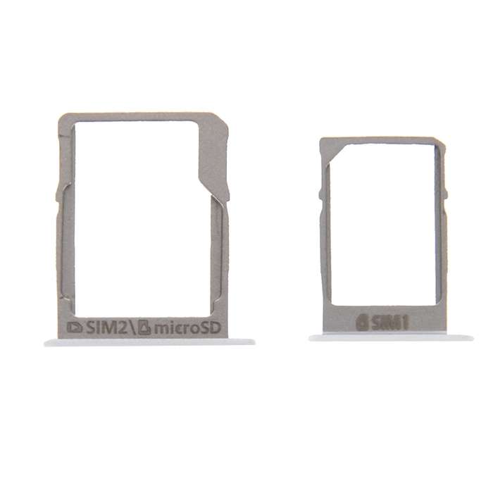 For Galaxy A3 / A300 & A5 / A500 & A7 / A700 SIM Card Tray & Micro SD Card Tray (White)