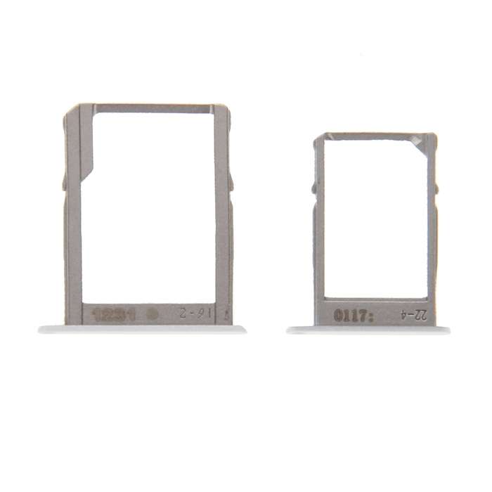For Galaxy A3 / A300 & A5 / A500 & A7 / A700 SIM Card Tray & Micro SD Card Tray (White)