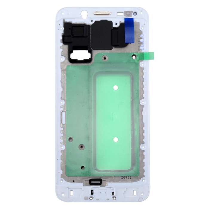 For Galaxy C8 Front Housing LCD Frame Bezel Plate(White)