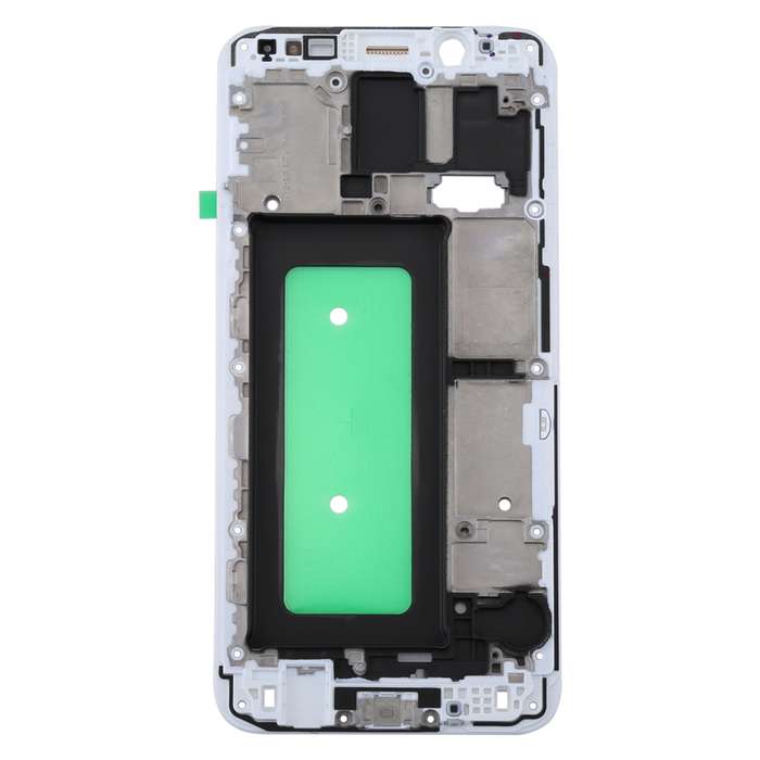 For Galaxy C8 Front Housing LCD Frame Bezel Plate(White)