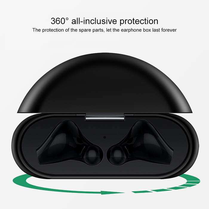 For Huawei FreeBuds 3 Silicone Wireless Bluetooth Earphone Protective Case Storage Box(Black)