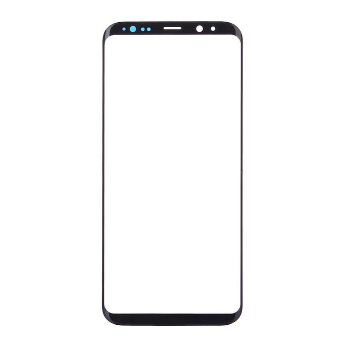 For Galaxy S9+ Front Screen Outer Glass Lens(Black)