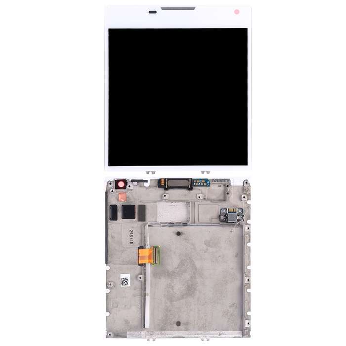 Original LCD Screen for BlackBerry Passport Q30 Digitizer Full Assembly with Frame(White)