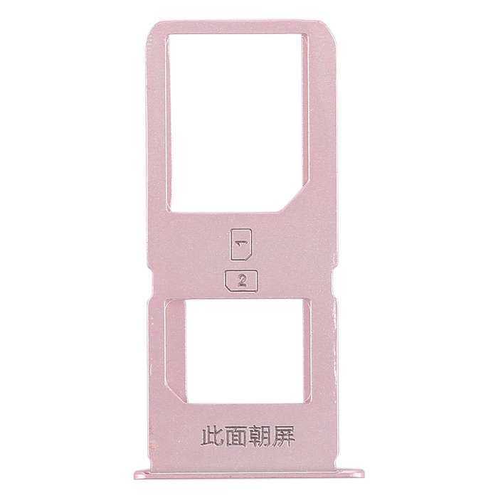 For Vivo X6S Plus 2 x SIM Card Tray (Rose Gold)