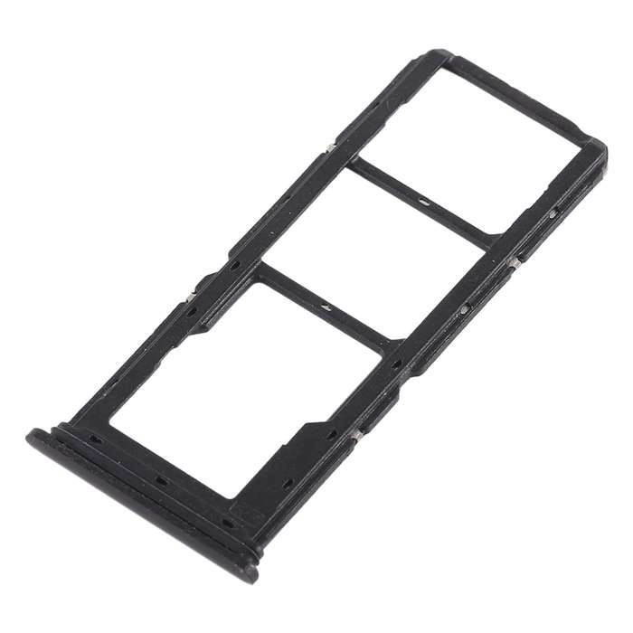 For Vivo Y83 2 x SIM Card Tray + Micro SD Card Tray (Black)