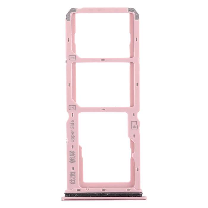 For Vivo Y83 2 x SIM Card Tray + Micro SD Card Tray (Black)