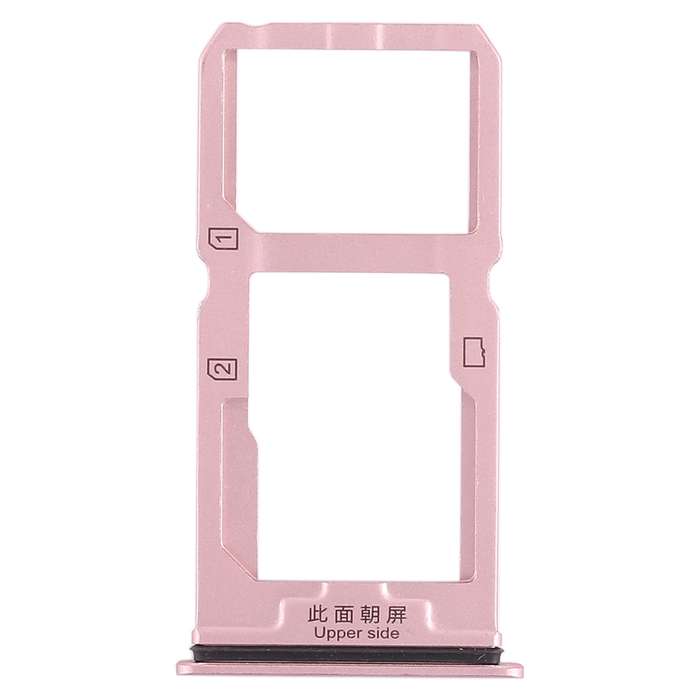 For Vivo X20 SIM Card Tray + SIM Card Tray / Micro SD Card Tray (Rose Gold)