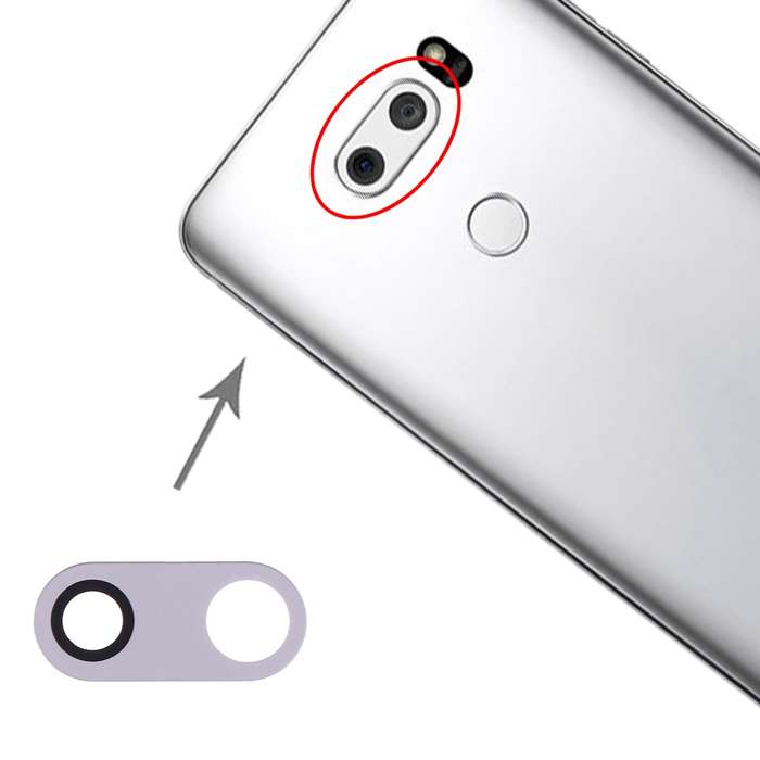 10 PCS Back Camera Lens for LG V30 H930 H933 (Black)