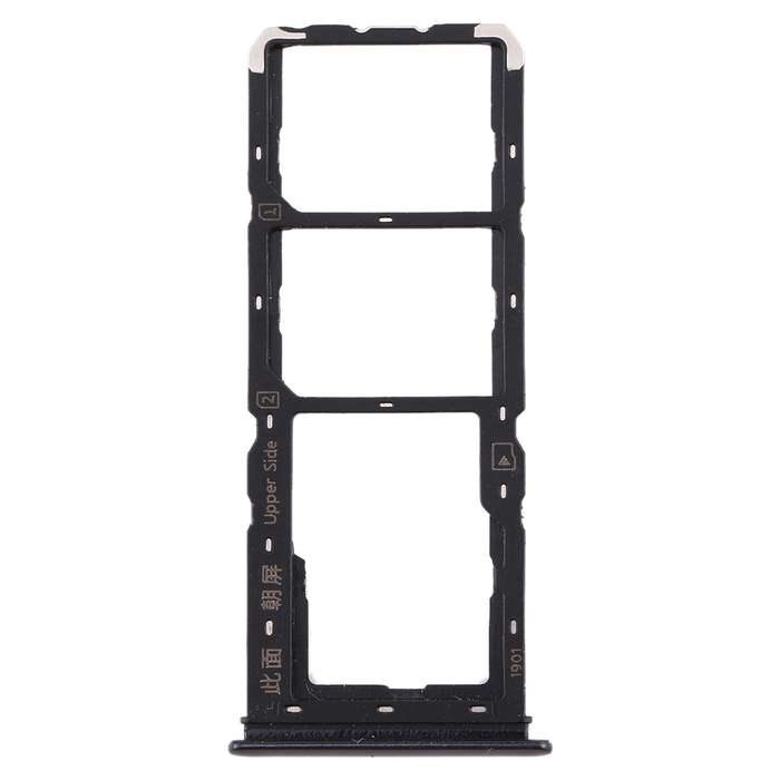 For Vivo U3x / U10 SIM Card Tray + SIM Card Tray + Micro SD Card Tray (Blue)