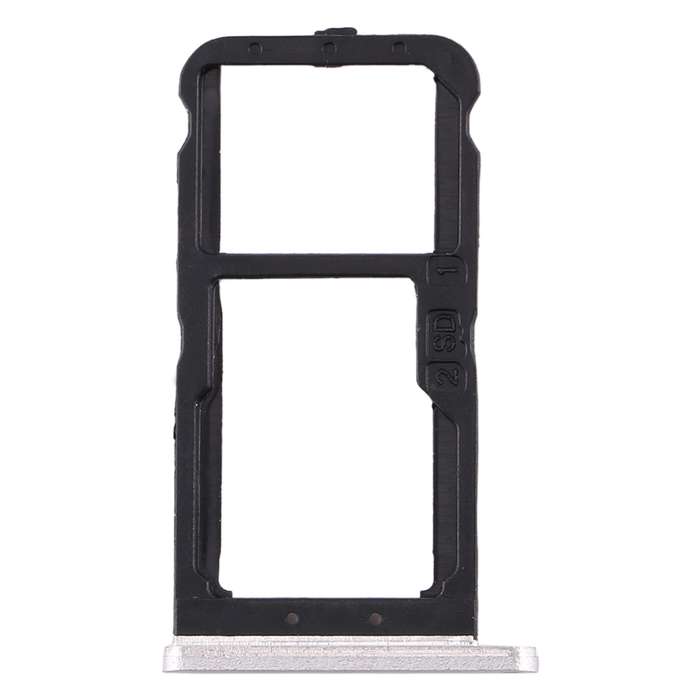 SIM Card Tray + SIM Card Tray / Micro SD Card Tray for Nokia 7 TA-1041 (Black)
