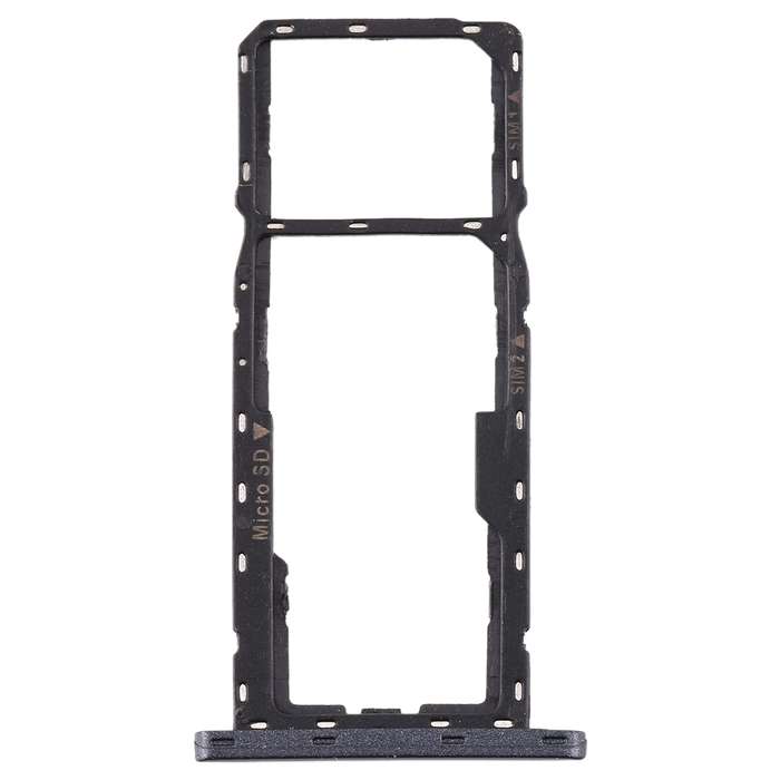 SIM Card Tray + SIM Card Tray + Micro SD Card Tray for Asus Zenfone Live L1 ZA550KL X00RD(Black)