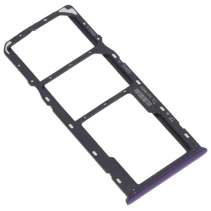 For OPPO Realme 5 SIM Card Tray + SIM Card Tray + Micro SD Card Tray (Black)