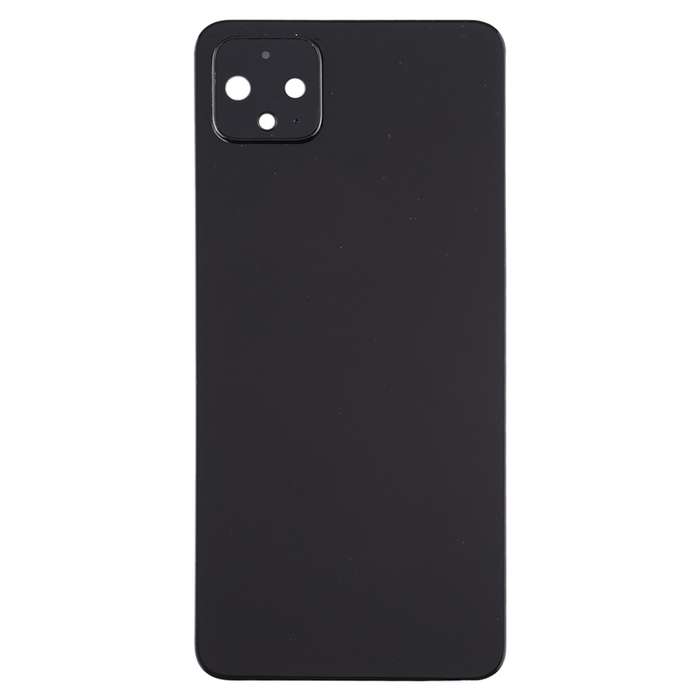 Battery Back Cover with Camera Lens Cover for Google Pixel 4(Black)
