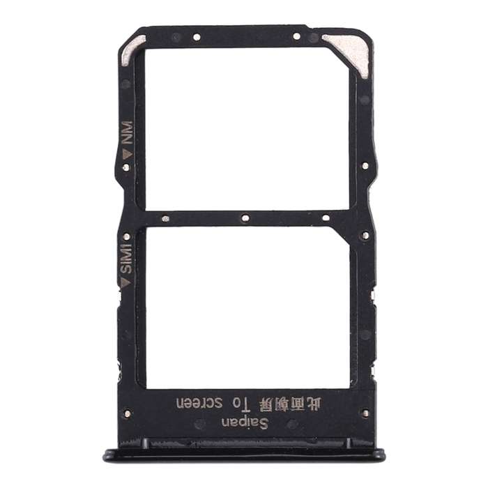 SIM Card Tray + NM Card Tray for Huawei Nova 5z / Nova 5i Pro (Black)