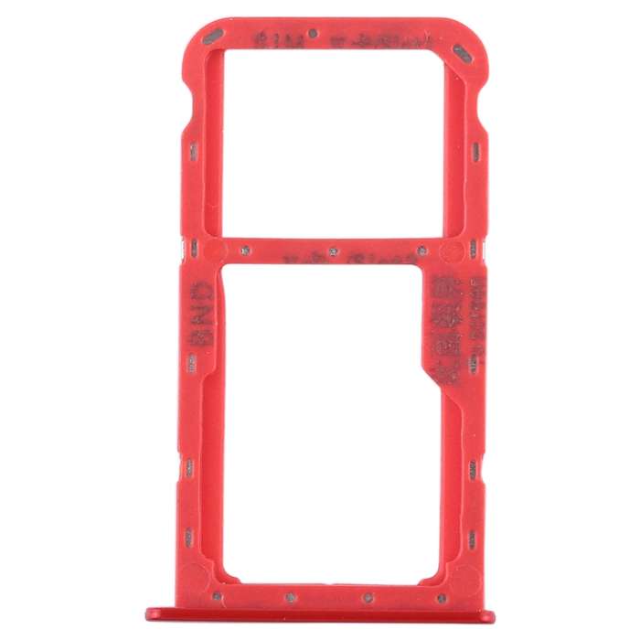 SIM Card Tray + SIM Card Tray / Micro SD Card Tray for Huawei Honor Play 7X (Red)