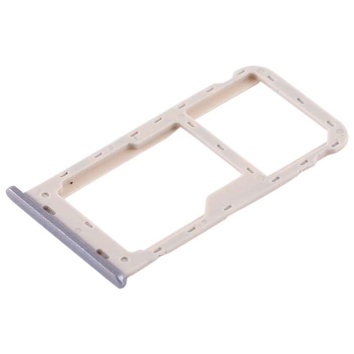 SIM Card Tray + SIM Card Tray / Micro SD Card Tray for Huawei Honor 6A (Silver)