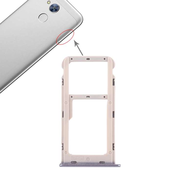 SIM Card Tray + SIM Card Tray / Micro SD Card Tray for Huawei Honor 6A (Silver)