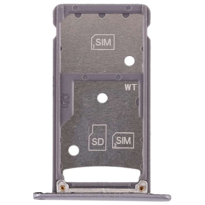 2 SIM Card Tray / Micro SD Card Tray for Huawei Enjoy 6 / AL00(Grey)