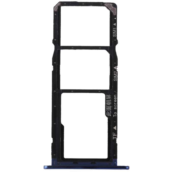 SIM Card Tray + SIM Card Tray + Micro SD Card for Huawei Honor 7A (Blue)