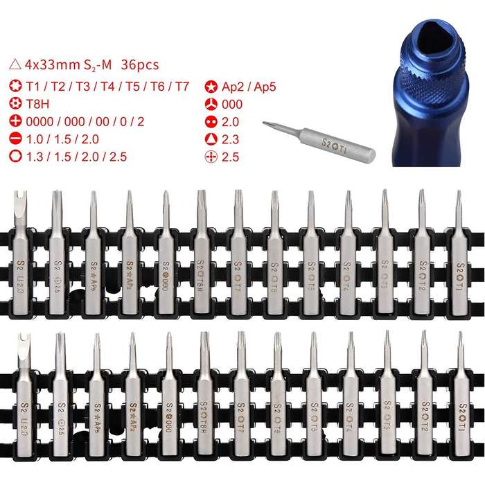 Kaisi K-1936 36 in 1 Precision Screwdriver Set Electronic Repair Tool Kit
