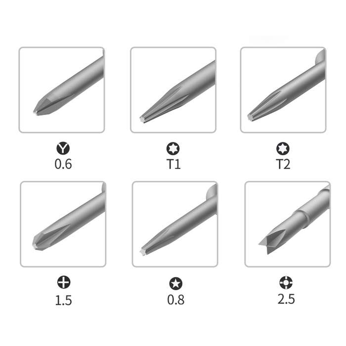 BEST BST-895 6 in 1 Mobile Phone Screwdriver For Mobile Phone Dismantling Screwdriver
