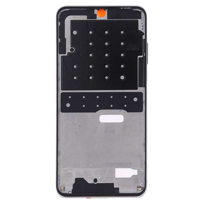Front Housing LCD Frame Bezel Plate with Side Keys for Huawei P30 Lite (24MP)(Blue)