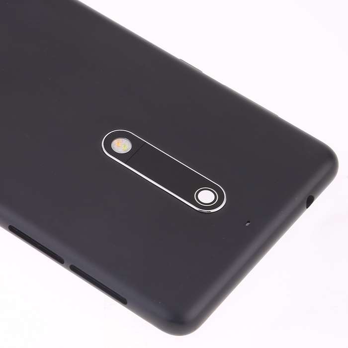 Battery Back Cover with Camera Lens & Side Keys for Nokia 5(Black)