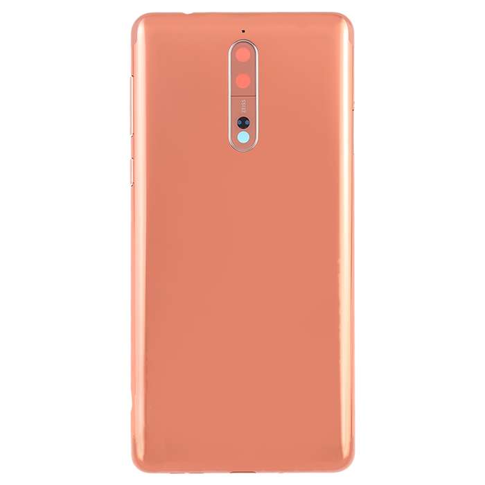 Battery Back Cover with Camera Lens & Side Keys for Nokia 8(Blue)