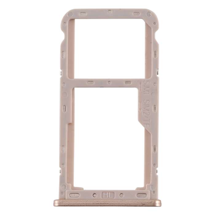 For Meizu M6T SIM Card Tray + SIM / Micro SD Card Tray (Gold)