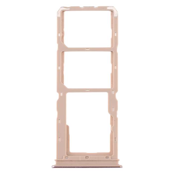 For vivo Y5s SIM Card Tray + SIM Card Tray + Micro SD Card Tray (Gold)