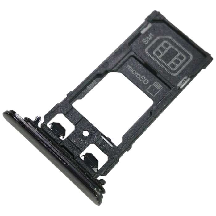 SIM1 Card Tray + SIM2 Card / Micro SD Card Tray for Sony Xperia XZ(Blue)