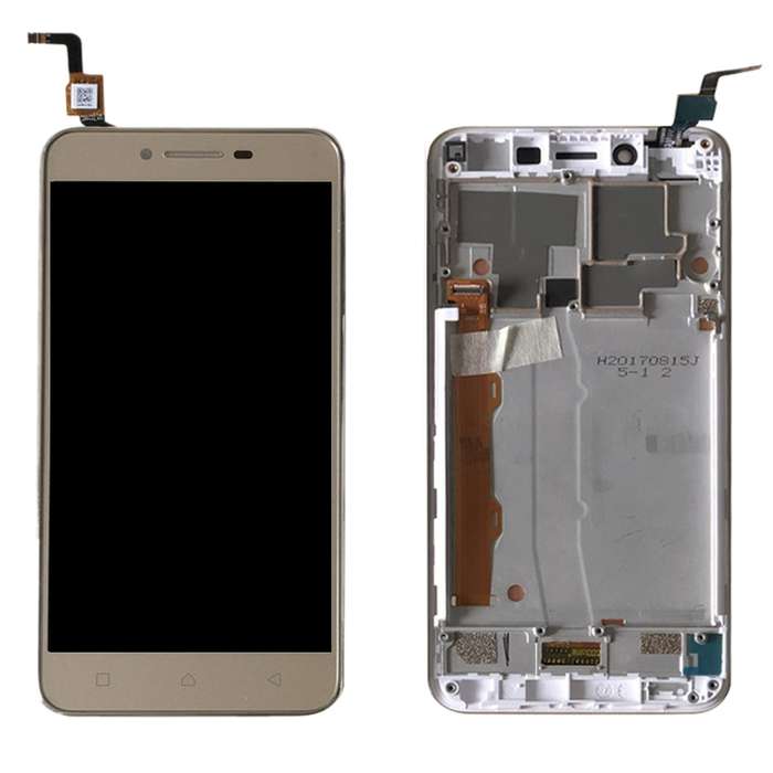 OEM LCD Screen for Lenovo Vibe K5 A6020A40 Digitizer Full Assembly with Frame (Gold)