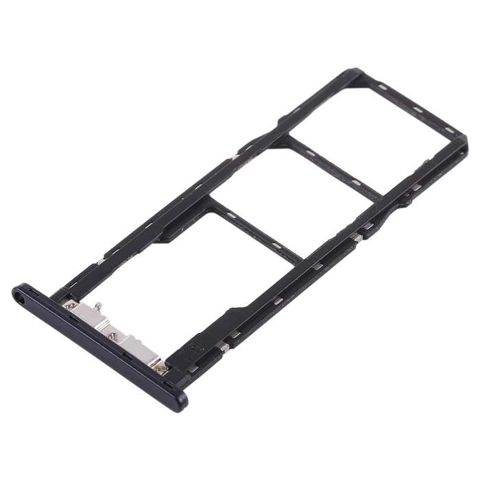 SIM Card Tray + SIM Card Tray + Micro SD Card Tray for Asus Zenfone Max Pro (M1) ZB601KL ZB602KL(Bla