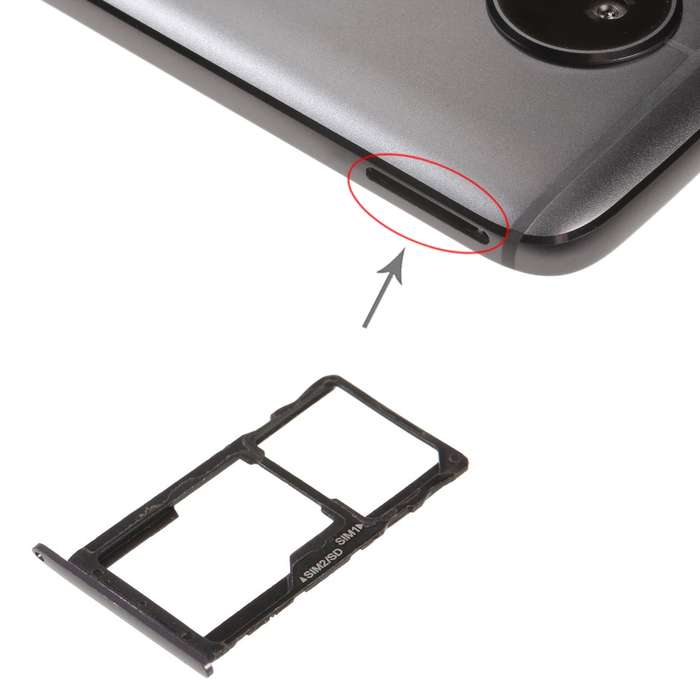 SIM Card Tray + SIM Card Tray / Micro SD Card Tray for Motorola Moto G5S(Gold)
