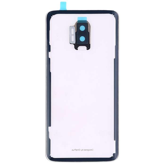 For OnePlus 6T Battery Back Cover with Camera Lens (Transparent)