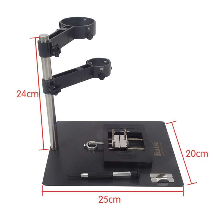 Kaisi F-204 Mobile Phone Laptop BGA Rework Reballing Station Hot Air Gun Clamp