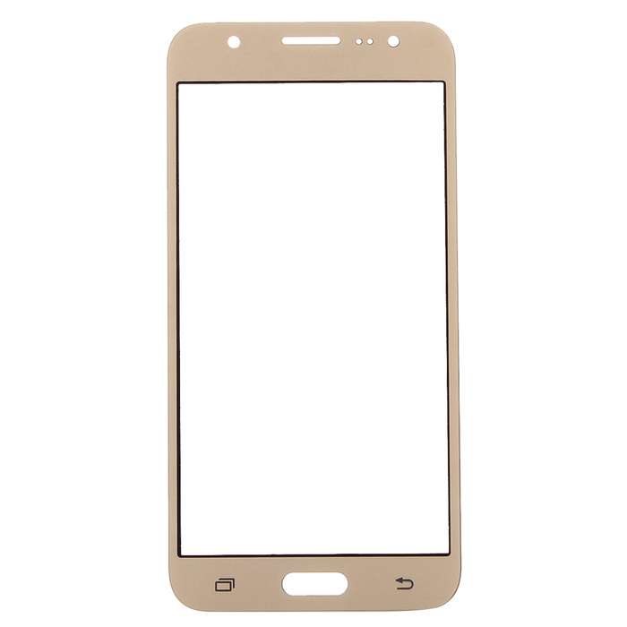 For Galaxy J7 / J700 Front Screen Outer Glass Lens (Gold)