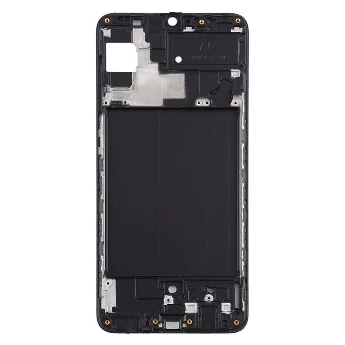 For Samsung Galaxy A70s Front Housing LCD Frame Bezel Plate (Black)
