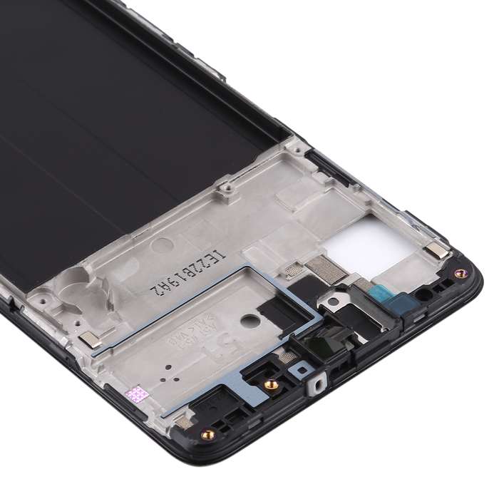 For Samsung Galaxy A51 Front Housing LCD Frame Bezel Plate (Black)