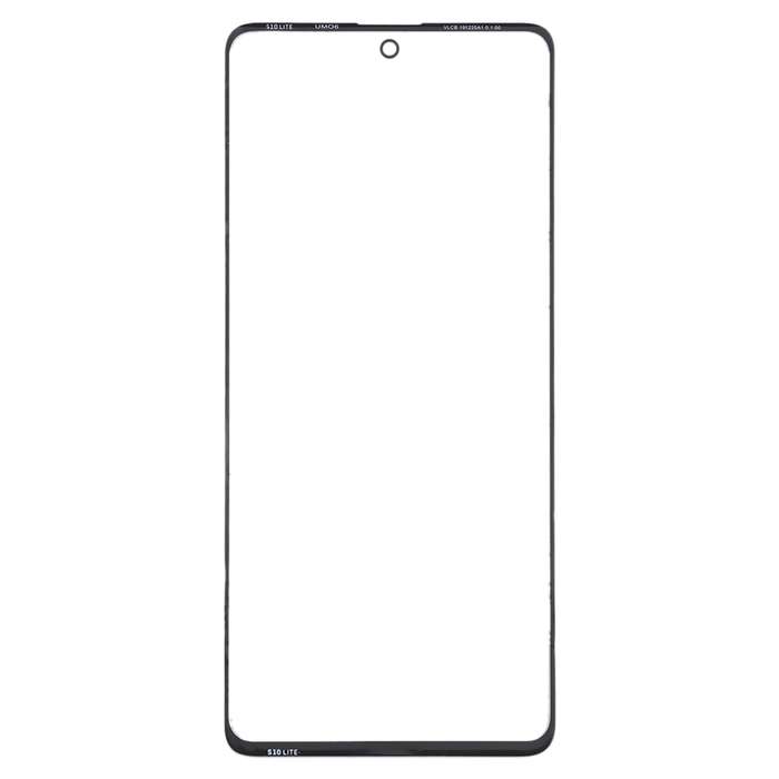 For Samsung Galaxy A71 Front Screen Outer Glass Lens (Black)