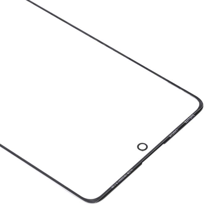 For Samsung Galaxy A71 Front Screen Outer Glass Lens (Black)