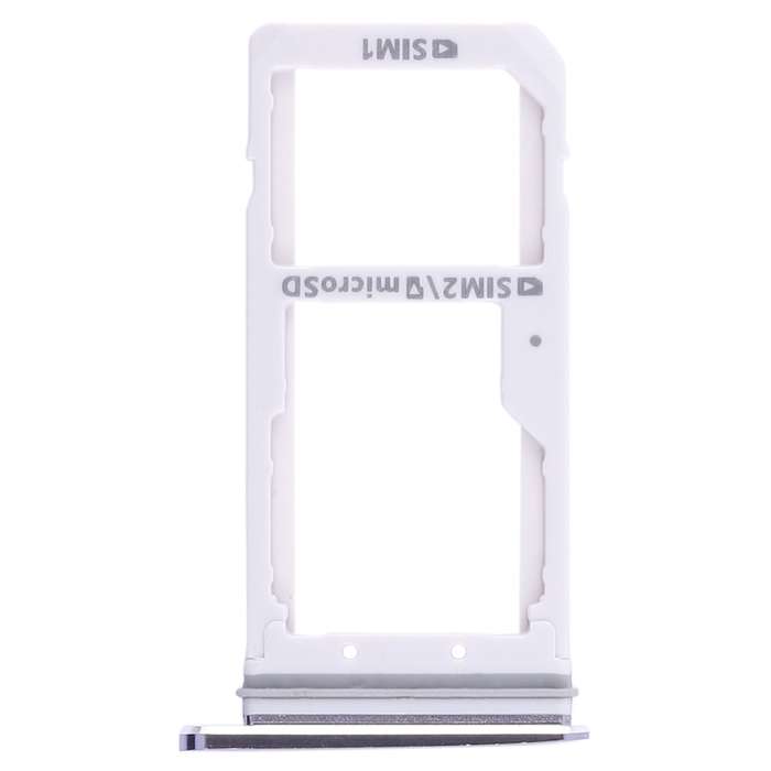 For Galaxy S7 2 SIM Card Tray / Micro SD Card Tray (Black)