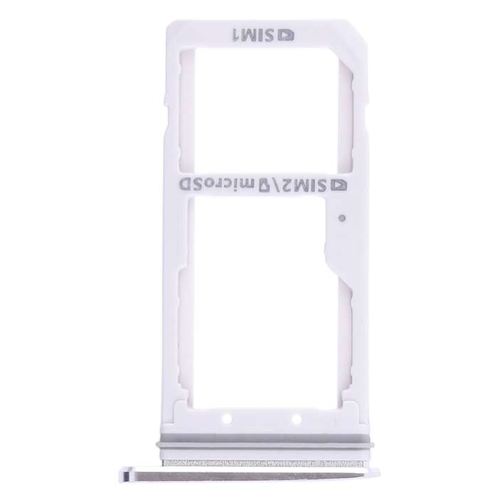 For Galaxy S7 2 SIM Card Tray / Micro SD Card Tray (Black)
