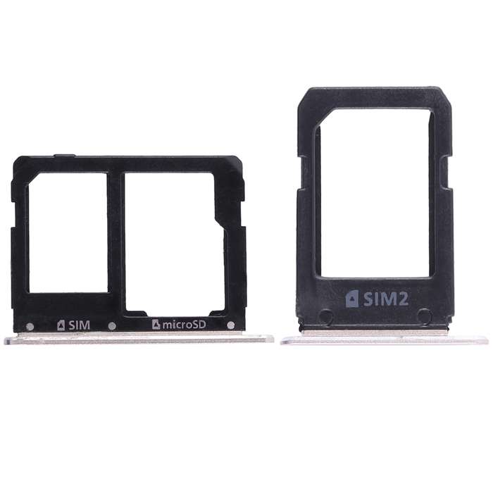 For Galaxy A5108 / A7108 2 SIM Card Tray + Micro SD Card Tray (White)