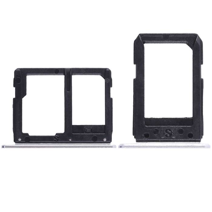 For Galaxy A5108 / A7108 2 SIM Card Tray + Micro SD Card Tray (White)